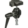 Manfrotto Mounting Hardware|Light Stands, Backgrounds & Mounting>155RC Double Ball Joint Head with Camera Platform/Quick Release