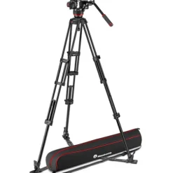 Manfrotto Video Tripods>504X Fluid Video Head with MVTTWINGA Aluminum Tripod with Ground Spreader