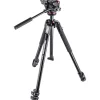 Manfrotto Video Tripods>190X3 Three Section Tripod with MHXPRO-2W Fluid Head