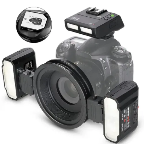 Meike Flashes & Speedlights>MK-MT24IIC Twin Wireless Macro Flash Kit for Canon