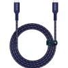 MICRODIA Cables & Connectors>ExeCable Nylon PD240W 1.0m USB-C to USB-C Cable - Navy