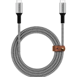 MICRODIA Cables & Connectors>ExeCable Nylon PD240W 1.8m USB-C to USB-C Cable - Zebra