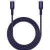 Microdia Cables & Connectors>ExeCable Nylon PD60W 1.3m USB-C to Lightning Cable - Navy