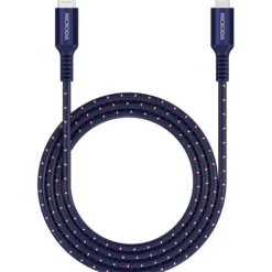 Microdia Cables & Connectors>ExeCable Nylon PD60W 1.3m USB-C to Lightning Cable - Navy