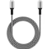 Microdia Cables & Connectors>ExeCable Nylon PD60W 1.3m USB-C to Lightning Cable - Zebra