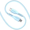 Microdia Cables & Connectors>Fruitywire Liquid Silicon PD60W 1.3m USB-C to USB-C - Baby Blue