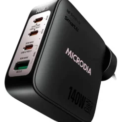 Microdia Ac Adapters>SMARTCube Nano 140W 4 Port GaN Wall Charger - Black