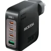 Microdia Ac Adapters>SMARTCube Nano 200W 4 Port GaN Wall Charger - Black