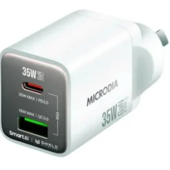 Microdia Ac Adapters>SMARTCube Nano 35W Dual Port GaN Wall Charger - White