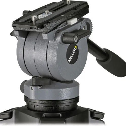 Miller Video Tripods>DS-10 DV Fluid Head and Solo Aluminium Tripod with Pan Handle and Bag