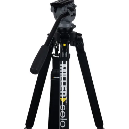 Miller Video Tripods>DS-10 DV Fluid Head and Solo Aluminium Tripod with Pan Handle and Bag