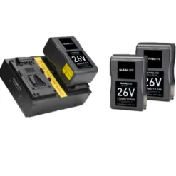 Nanlite Battery Chargers & Plates>BT-CGV-26V-2 Dual 26V V-Mount Battery Charger