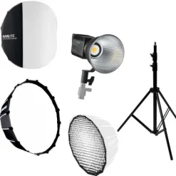 Nanlite Studio Lighting Kits>Start Up Kit, including a Forza 60B MK II, Lantern, Softbox, Grid and Stand