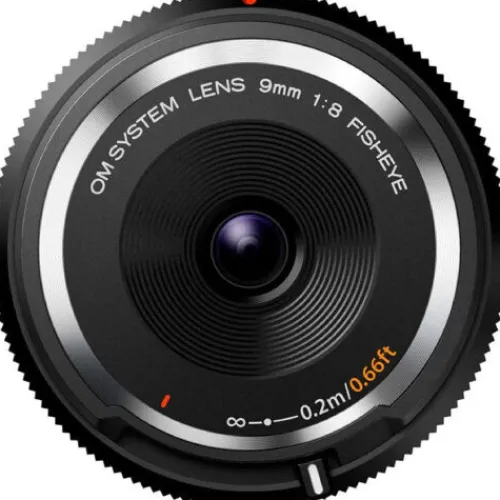 OM System Micro Four Thirds Mount>9mm f/8 Body Cap Micro Four Thirds Lens - Black