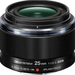 OM SYSTEM Micro Four Thirds Mount>M.Zuiko Digital 25mm f/1.8 II Lens - Black