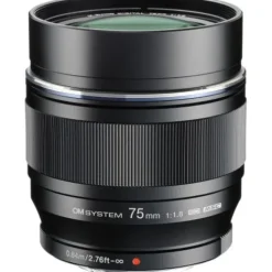 OM System Micro Four Thirds Mount>M.Zuiko 75mm f/1.8 Micro Four Thirds Lens - Black