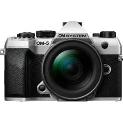 OM SYSTEM Mirrorless Cameras>OM-5 Mark II with M.Zuiko Digital ED 12-45mm f/4 Pro Lens - Silver