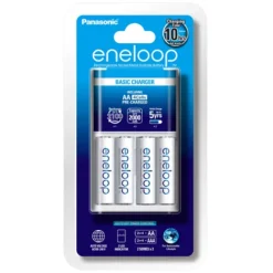 Panasonic Aa / Aaa Batteries & Chargers|Battery Chargers & Plates>Eneloop 4 Cell Standard Charger + 4 x Eneloop AA Batteries