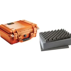 Pelican Hard Cases>1450 Medium Camera Case with Foam - Orange