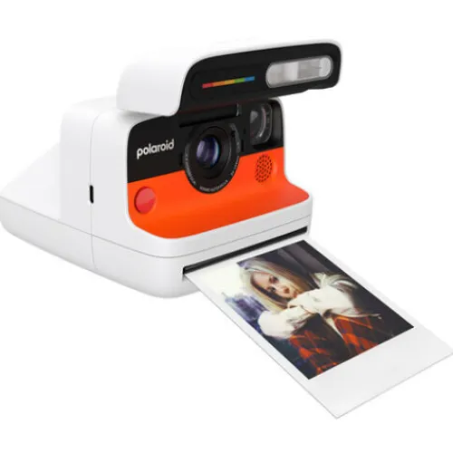 Polaroid Instant & Film Cameras>Flip Instant Camera - White