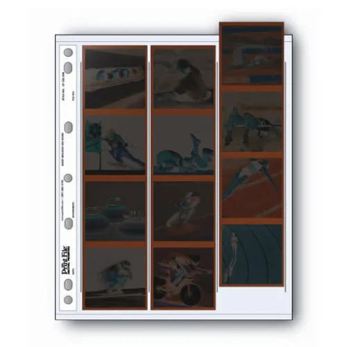 Print File Presentation & Archiving|Darkroom Supplies>120 Archival Storage for Negatives – 3 Strips x 4 Frames – 25 Sheets