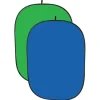Prolux Light Stands, Backgrounds & Mounting>1.8 x 2.1m Folding Background Chroma Blue and Green Screen