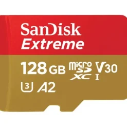 Sandisk Microsd Memory Cards>Extreme 128GB microSDXC UHS-I 190MB/s Memory Card - V30