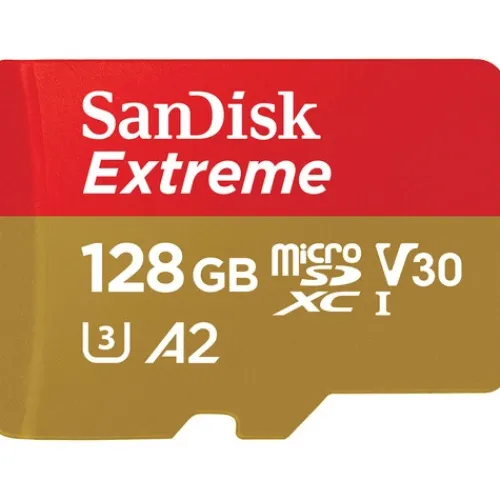 Sandisk Microsd Memory Cards>Extreme 128GB microSDXC UHS-I 190MB/s Memory Card - V30