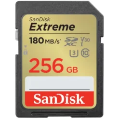 Sandisk Sd Memory Cards>Extreme 256GB SDXC UHS-I 180MB/s Memory Card - V30