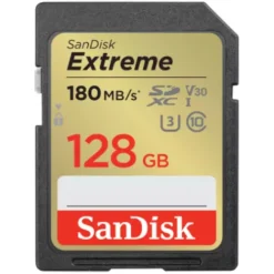 Sandisk Sd Memory Cards>Extreme 128GB SDXC UHS-I 180MB/s Memory Card - V30