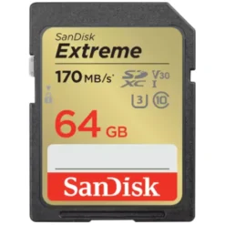 Sandisk Sd Memory Cards>Extreme 64GB SDXC UHS-I 170MB/s Memory Card - V30