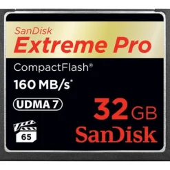 Sandisk Cf Memory Cards>Extreme Pro 32GB Compact Flash 160MB/s Memory Card