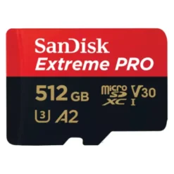 Sandisk Microsd Memory Cards>Extreme Pro 512GB microSDXC UHS-I 200MB/s Memory Card - V30