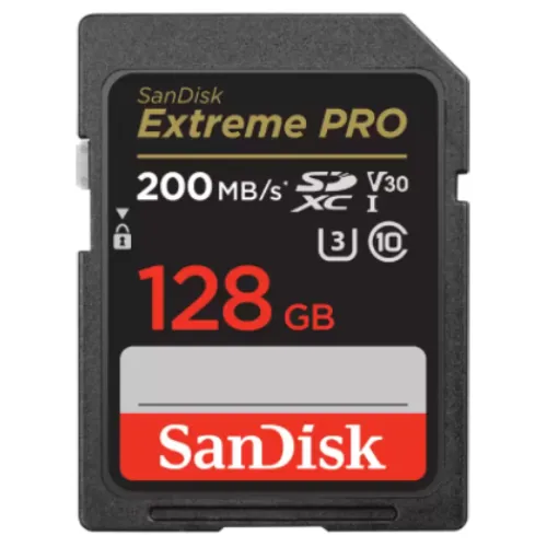 Sandisk Sd Memory Cards>Extreme Pro 128GB SDXC UHS-I 200MB/s Memory Card - V30