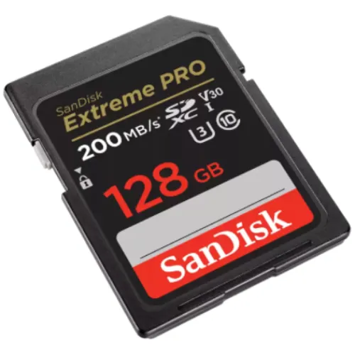 Sandisk Sd Memory Cards>Extreme Pro 128GB SDXC UHS-I 200MB/s Memory Card - V30