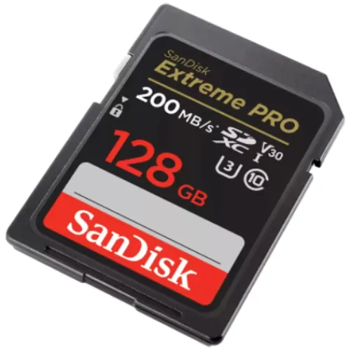 Sandisk Sd Memory Cards>Extreme Pro 128GB SDXC UHS-I 200MB/s Memory Card - V30