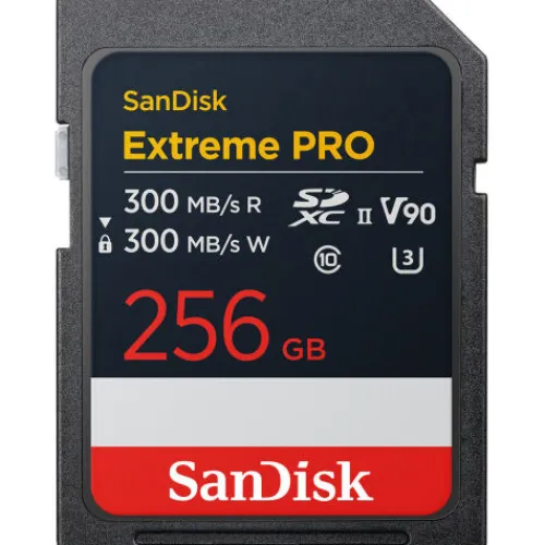 SanDisk Sd Memory Cards>Extreme Pro 256GB SDXC UHS-II 300MB/s Memory Card - V90