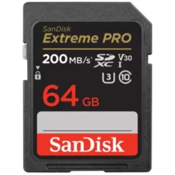 Sandisk Sd Memory Cards>Extreme Pro 64GB SDXC UHS-I 200MB/s Memory Card - V30