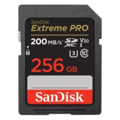 Sandisk Sd Memory Cards>Extreme Pro SDXC 256GB UHS-I 200MB/s Memory Card - V30