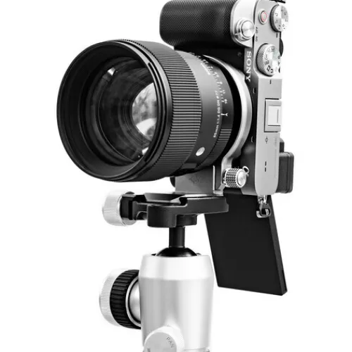 Silence Corner L-Brackets>Atoll S Rotating Camera Collar for Select Sony Mirrorless Cameras - Silver