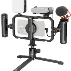 SmallRig Smartphone Accessories>All-in-One Video Kit For Smartphone Creators with Audio and Lighting System Full Quick Pro Edition 4704