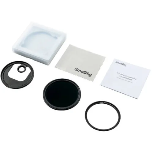 SmallRig Smartphone Accessories>Attachable VND Filter Kit ND2-ND32 (1-5 Stop) with T-mount Filter Adapter 67mm 4725
