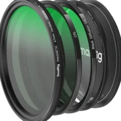 SmallRig Smartphone Accessories>5-in-1 Attachable Filter Kit VND 2-32 & CPL & 1/4 Effect Black Mist (67mm) 4726
