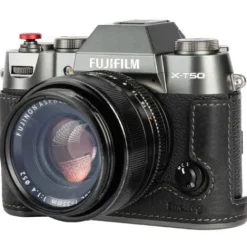 SmallRig Compact Camera Bags>Leather Half Case Kit for FUJIFILM X-T50 (Black) 4709