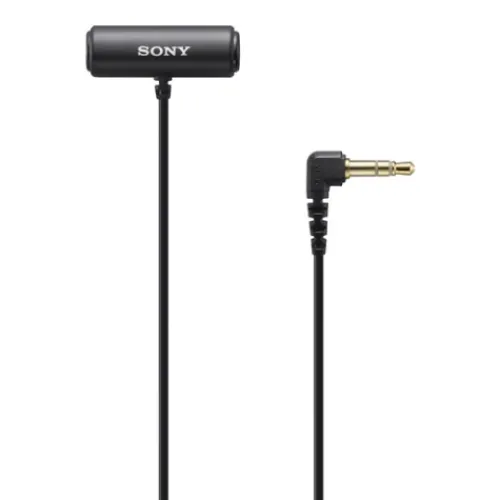 Sony Microphones>ECM-LV1 Compact Stereo Lavalier Microphone with 3.5mm TRS Connector