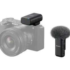 Sony Wireless Audio>ECM-W3S Wireless Microphone Kit with Charging Case (Single Mic)