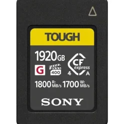 Sony Cfexpress Memory Cards>Tough 1920GB CFexpress Type A 1800MB/s Memory Card