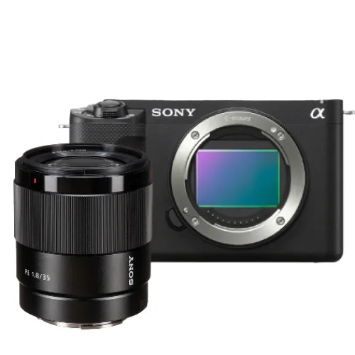 Sony Mirrorless Cameras>ZV-E1 Mirrorless Camera with FE 35mm f/1.8 Lens - Black