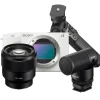 Sony Mirrorless Cameras>ZV-E1 Vlogging Kit with FE 85mm f/1.8 Lens - White