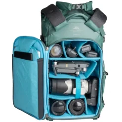 Summit Creative Backpacks>Tenzing 40L Large Roll Top Camera Backpack - Green